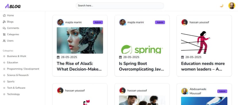 Modern Blog Platform